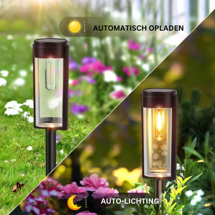 Aurinkokäyttöinen Puutarhavalaistus Moderni Design 2