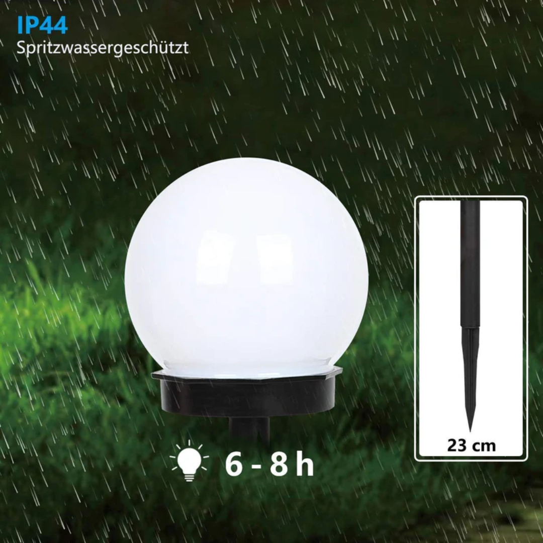 Aurinkopohjaiset LED-puutarhavalaistuspallot 3 kpl 1