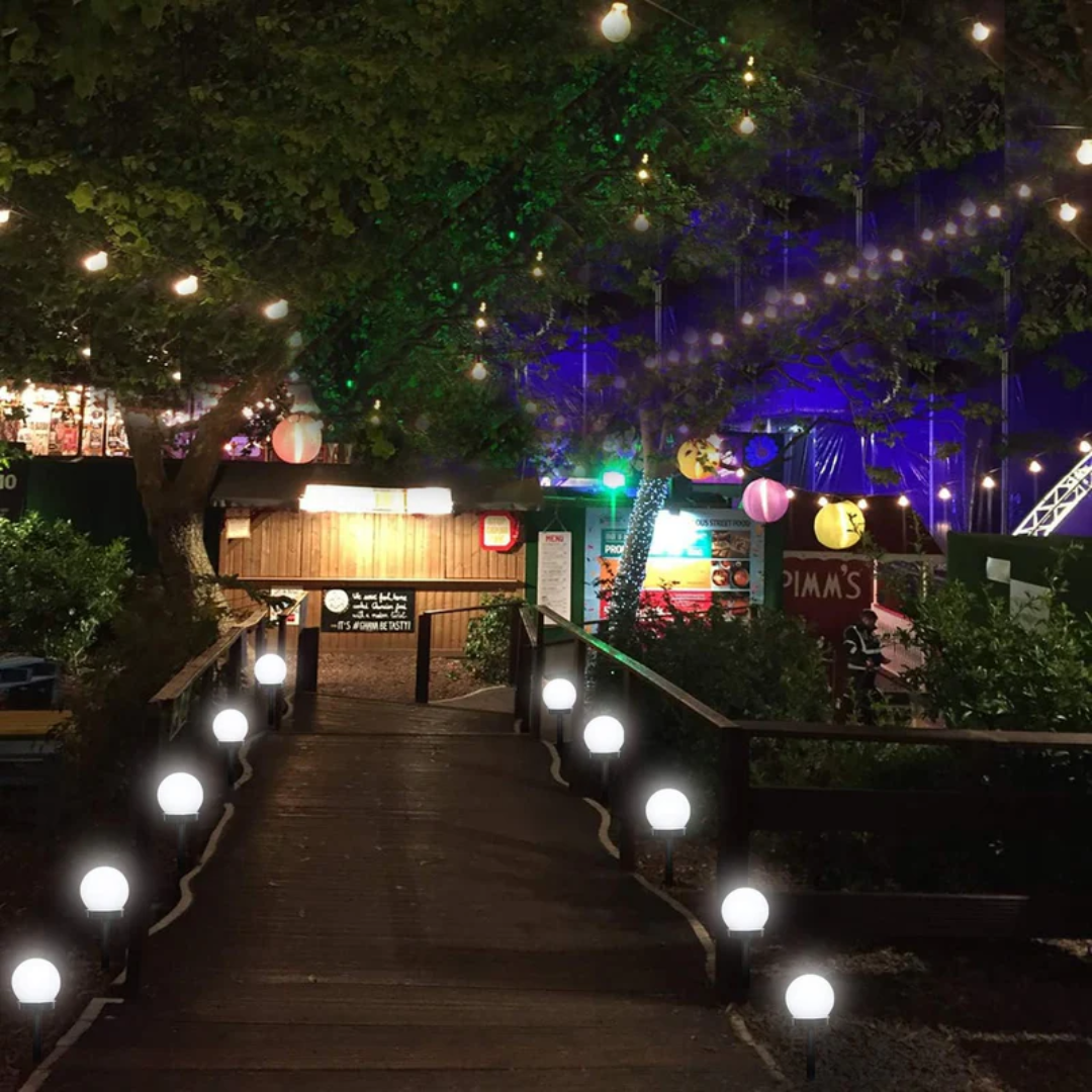 Aurinkopohjaiset LED-puutarhavalaistuspallot 3 kpl 6