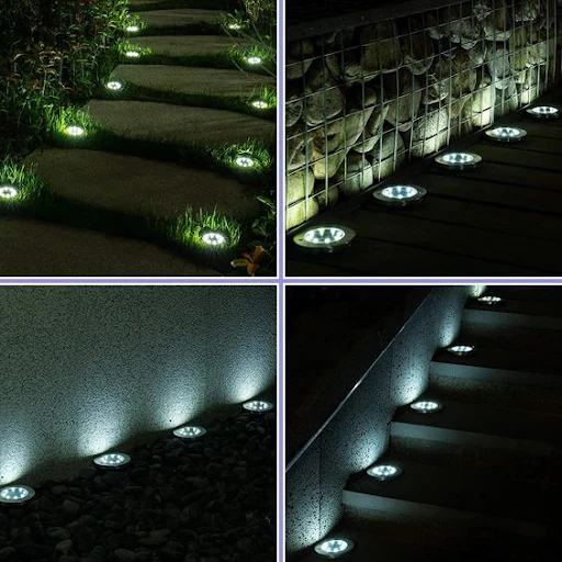 Aurinkovalolamppu LED-puutarhalamppu 4