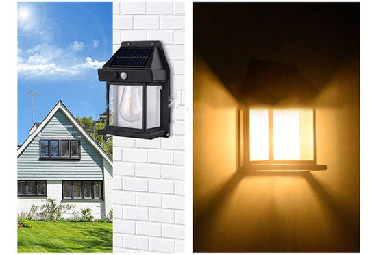 Aurinkovoimalla Toimiva Ulkovalaisin Seinäasennukseen, Tyylikäs ja Energiatehokas Valaistus 2