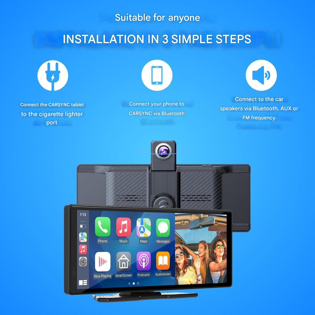 Auton Älynäyttö 26 cm Monitoimitoiminnolla Langaton CarPlay ja Android Auto 6