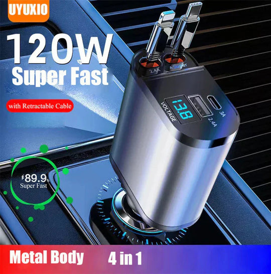 Auton Laturi 4-in-1 Monitoiminen 4