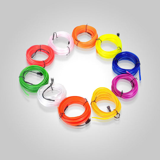 Auton Neonvalaistuspaketti USB-liitännällä Muokattavalla Valokaapelilla 1