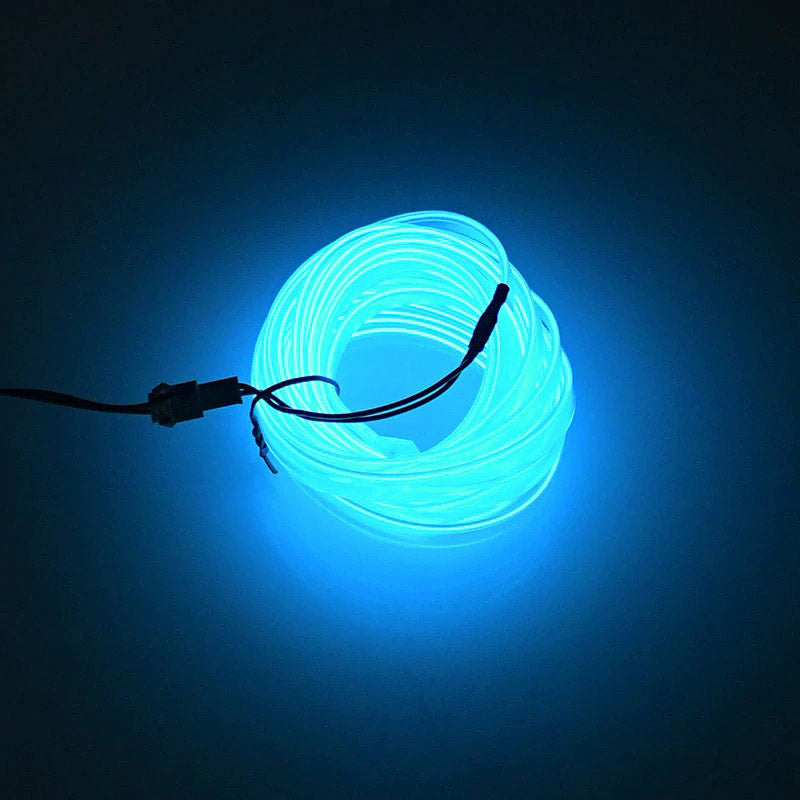 Auton Neonvalaistuspaketti USB-liitännällä Muokattavalla Valokaapelilla 10