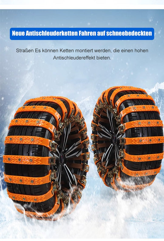 Auton Rengasketju Lumelle ja Jäälle Kestävä ja Helppo Asentaa 4