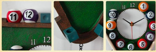 Biljardikello Seinälle Moderni 3D-Muotoilu 5