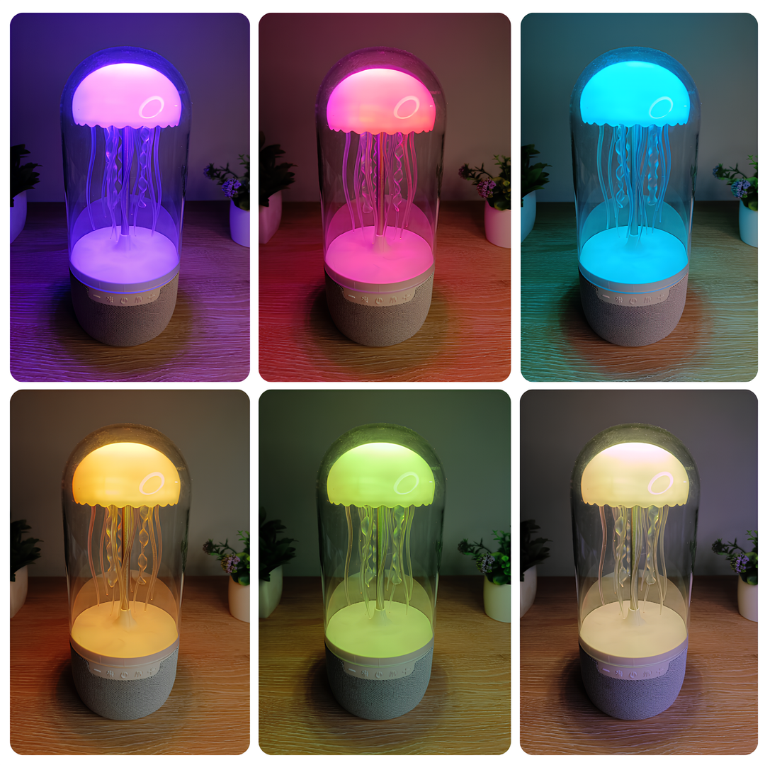 Bluetooth Kaiutin Jellyfish Neonvalot Visuaalinen Elämys 5