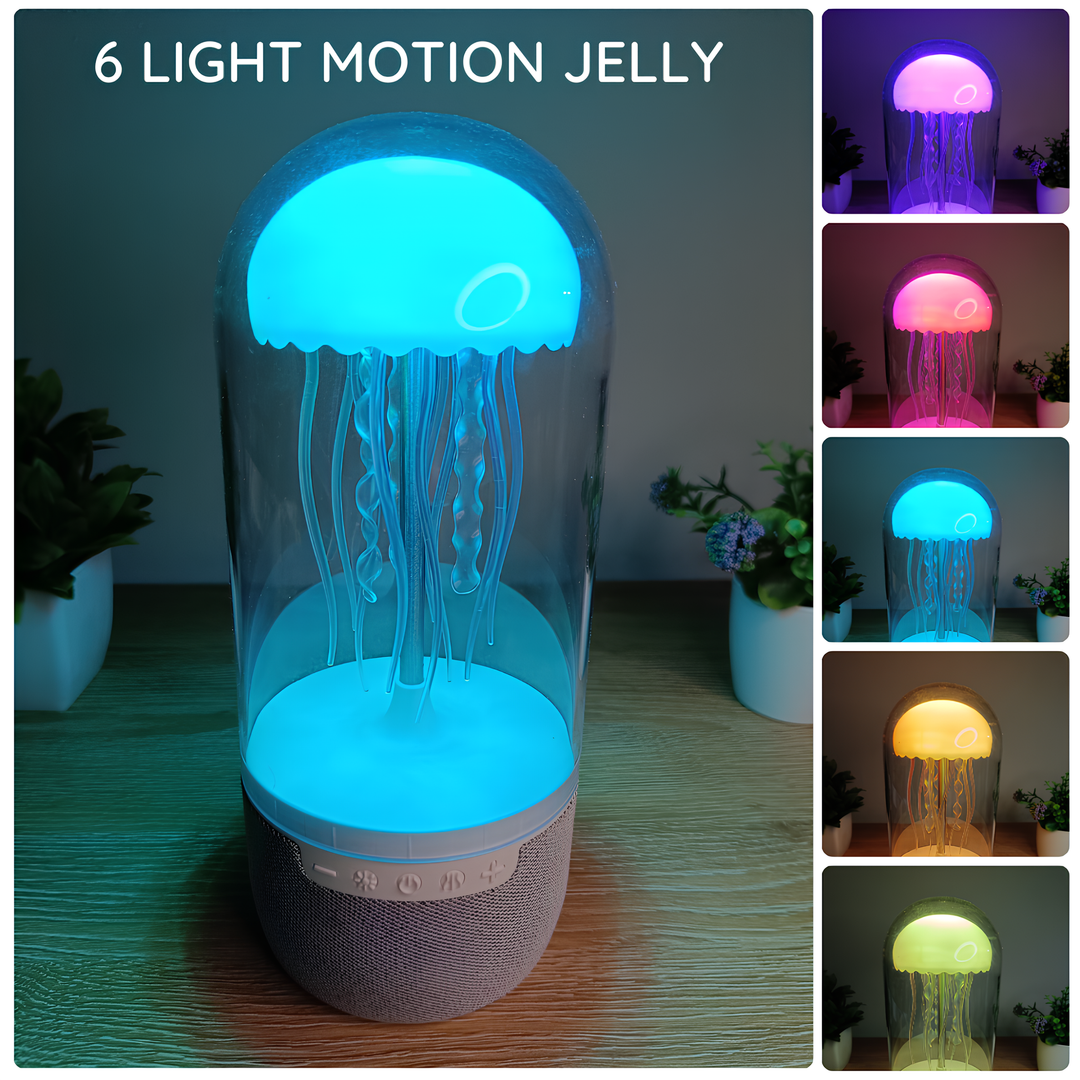Bluetooth Kaiutin Jellyfish Neonvalot Visuaalinen Elämys 6
