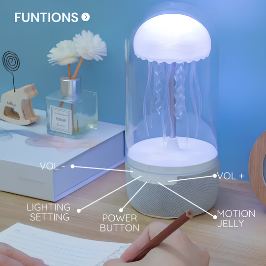 Bluetooth Kaiutin Jellyfish Neonvalot Visuaalinen Elämys 7