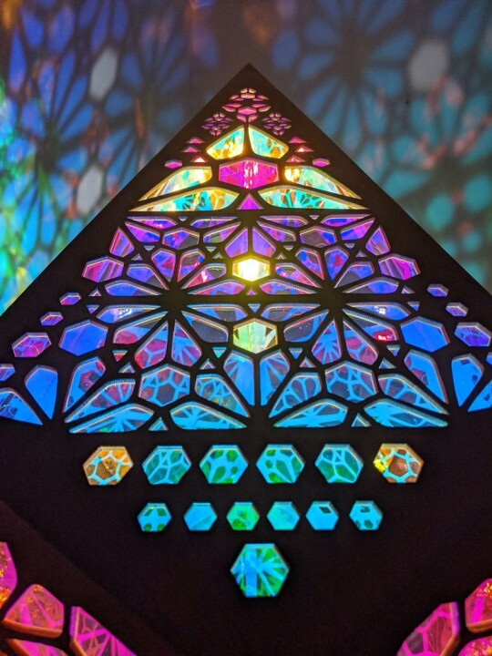 Bohemian LED Pöytävalaisin Tähtitaivaskuvio Mukautettavat Väriasetukset 6