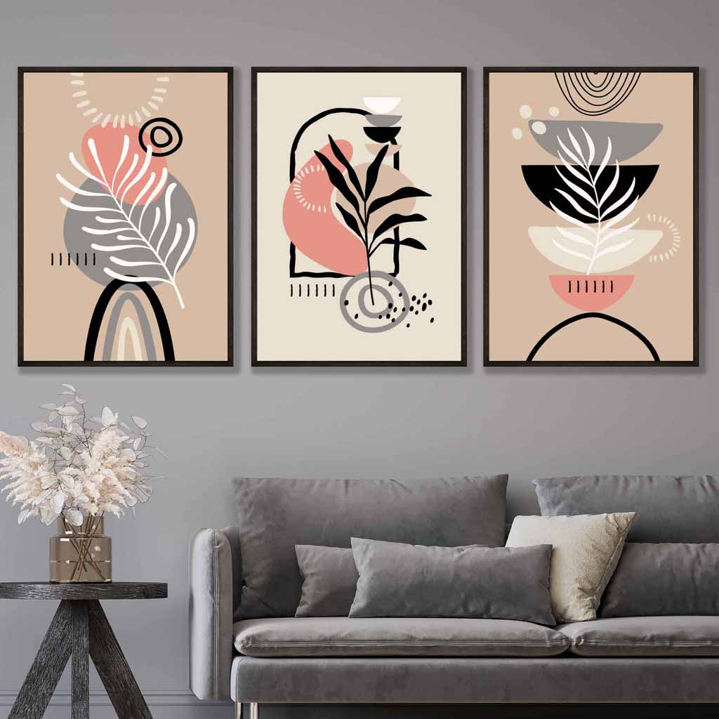 Bohemian Wall Art Set - Abstract Design 0