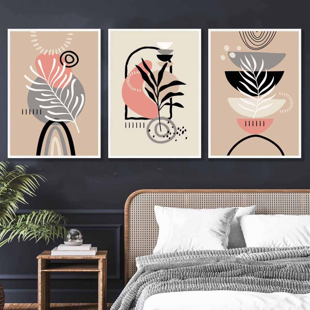 Bohemian Wall Art Set - Abstract Design 1