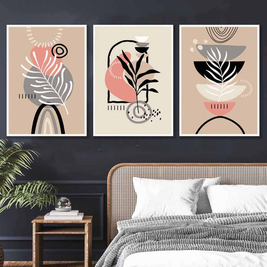 Bohemian Wall Art Set - Abstract Design 1