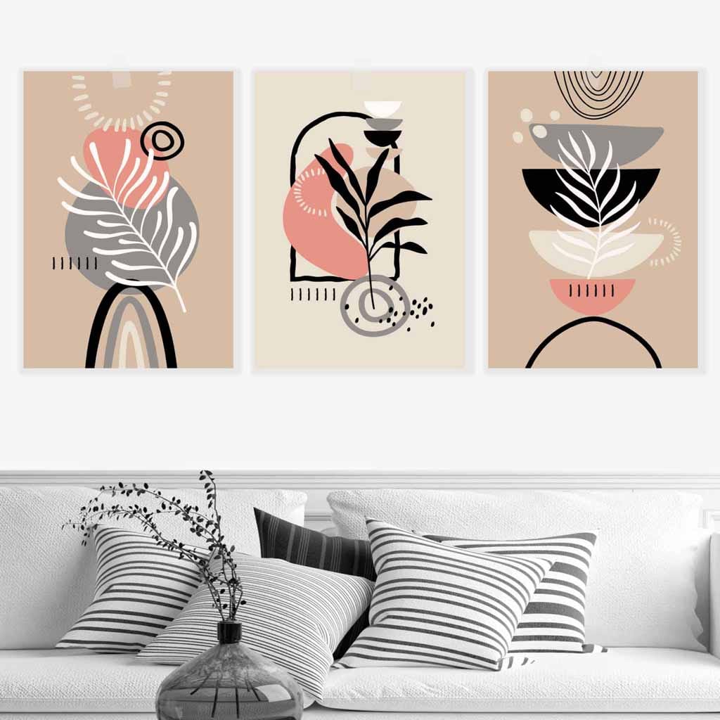 Bohemian Wall Art Set - Abstract Design 2