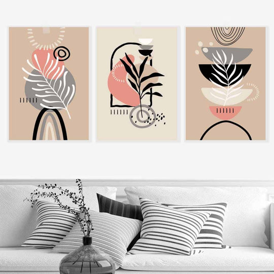Bohemian Wall Art Set - Abstract Design 2
