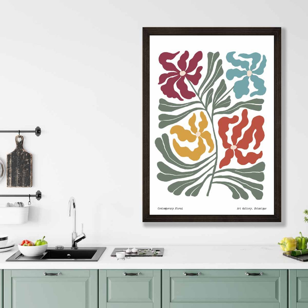 Boho-tyylinen Kukka Juliste Moderni 3