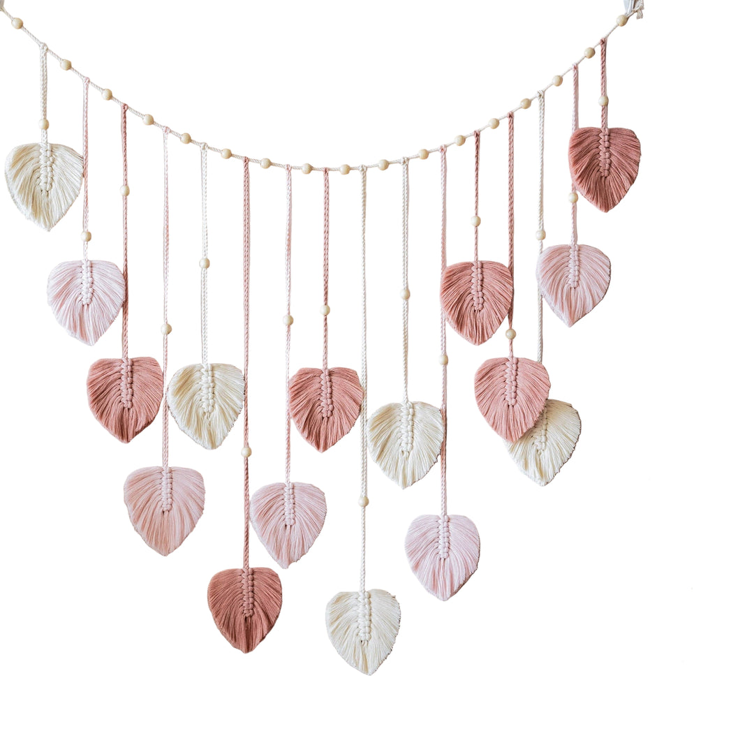 Boho Macrame Leaves Garland - Sisustuselementti 0