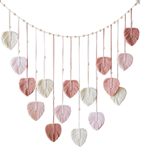 Boho Macrame Leaves Garland - Sisustuselementti 0