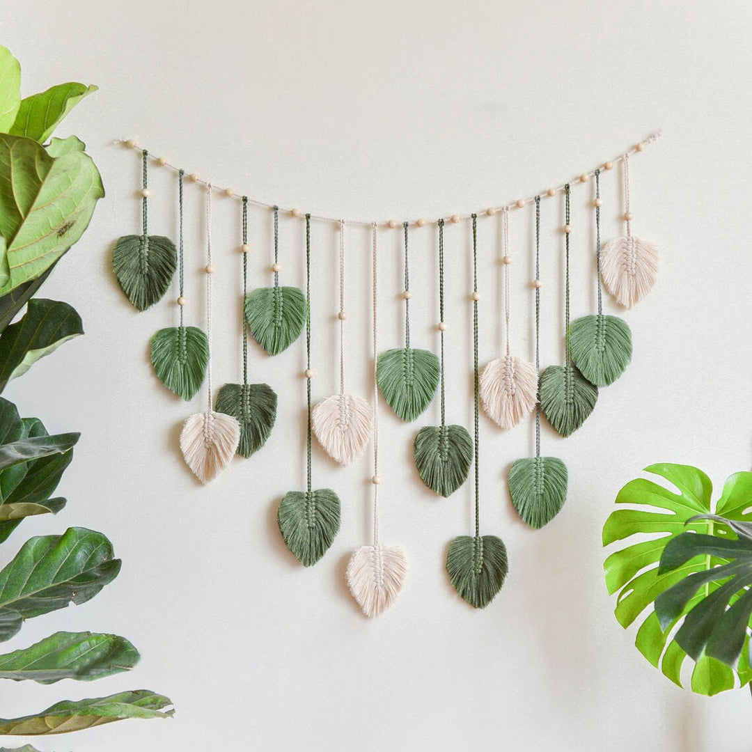 Boho Macrame Leaves Garland - Sisustuselementti 8