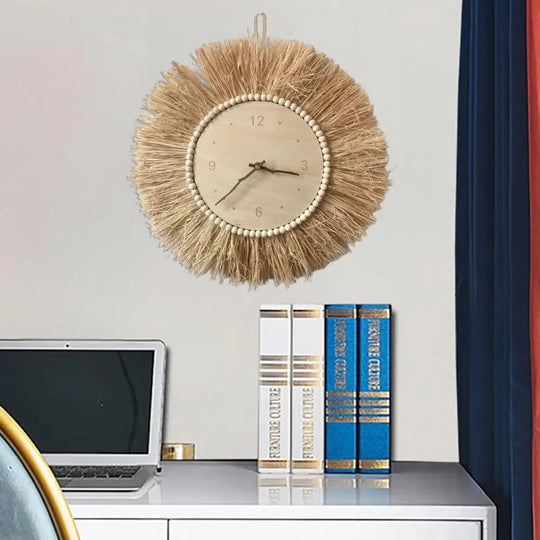 Boho Seinäkello Käsintehty 2