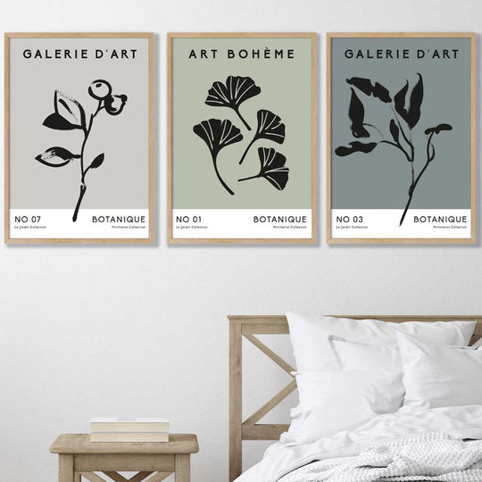 Boho Taidevedos Setti 3 Kpl Minimalistinen Sisustus 0