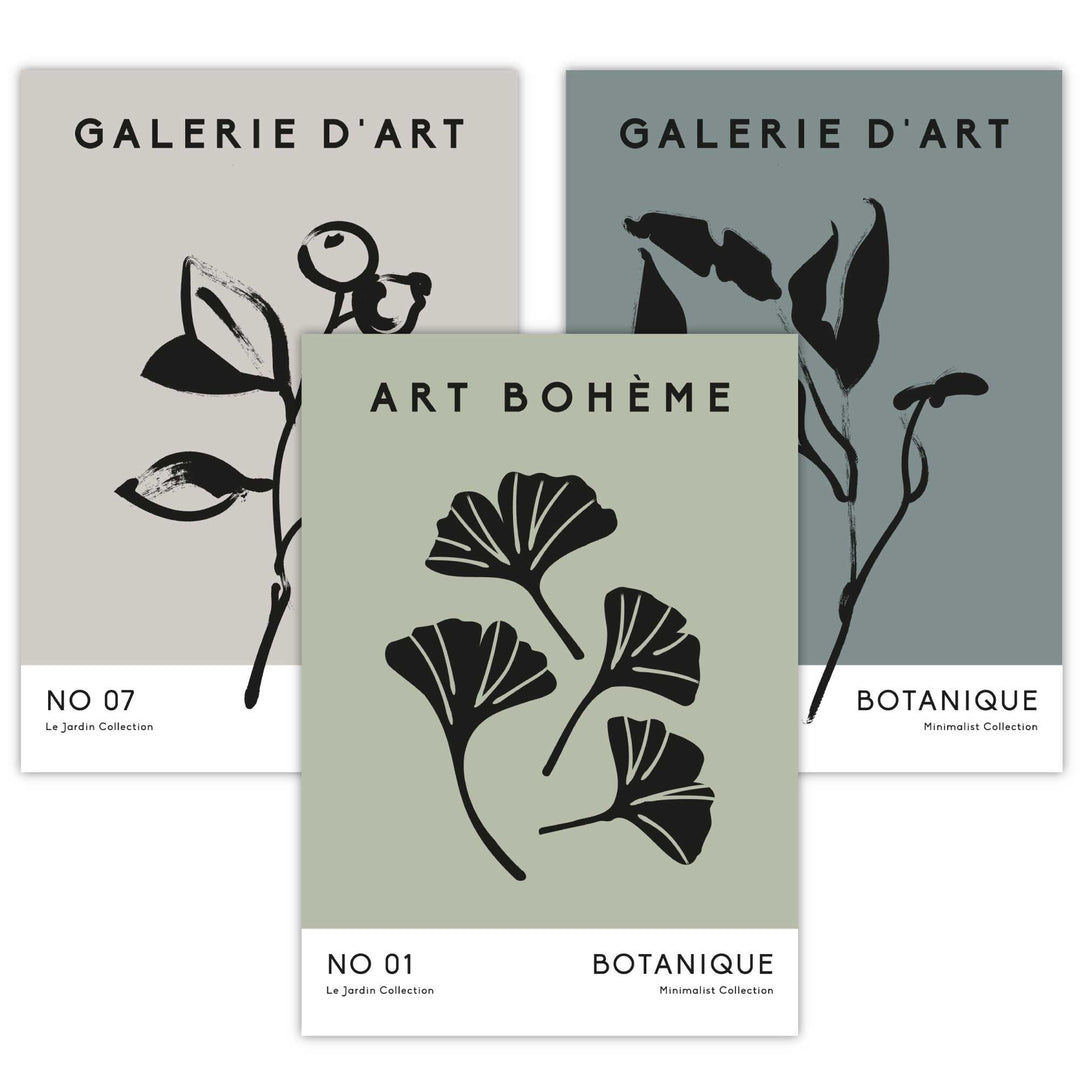 Boho Taidevedos Setti 3 Kpl Minimalistinen Sisustus 1