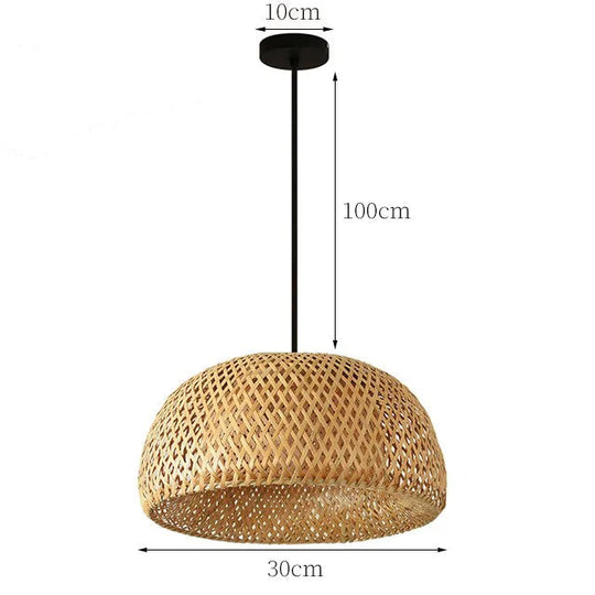 Boho Tyylinen Rotan Riippuvalaisin 0