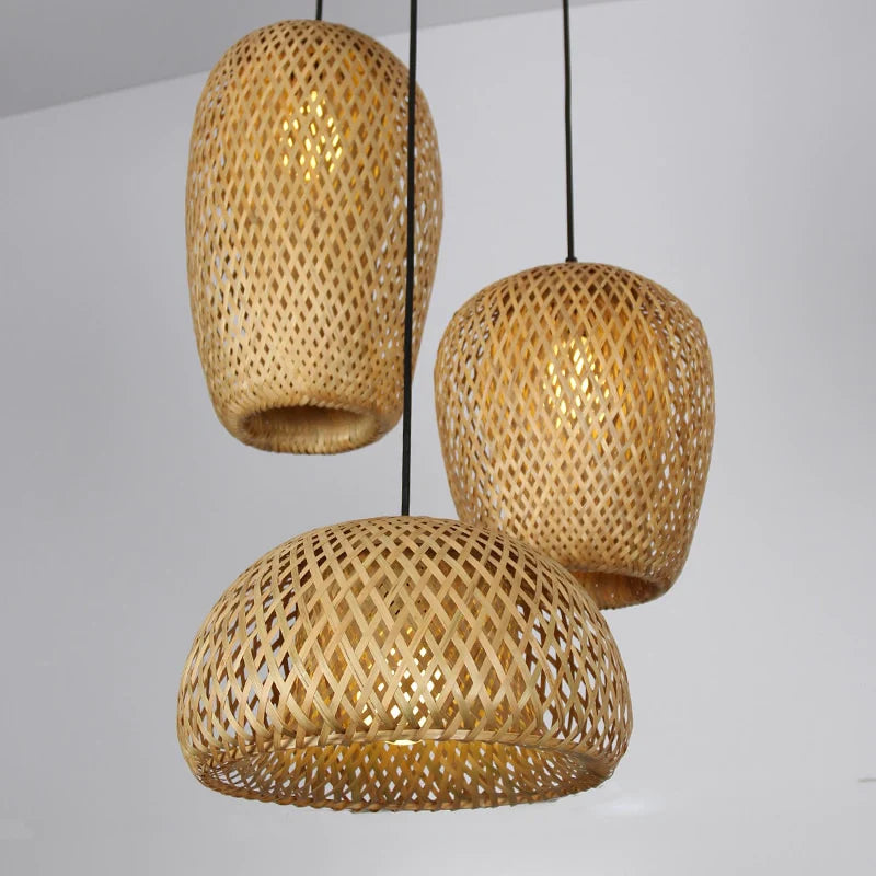 Boho Tyylinen Rotan Riippuvalaisin 3