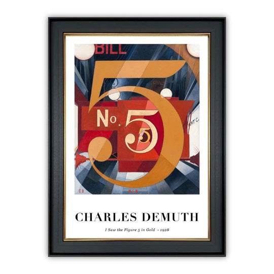 Charles Demuth Taideprintti Hahmon 5 - Moderni Sisustustyylinen Taideteos 0