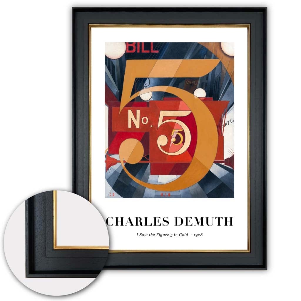 Charles Demuth Taideprintti Hahmon 5 - Moderni Sisustustyylinen Taideteos 3