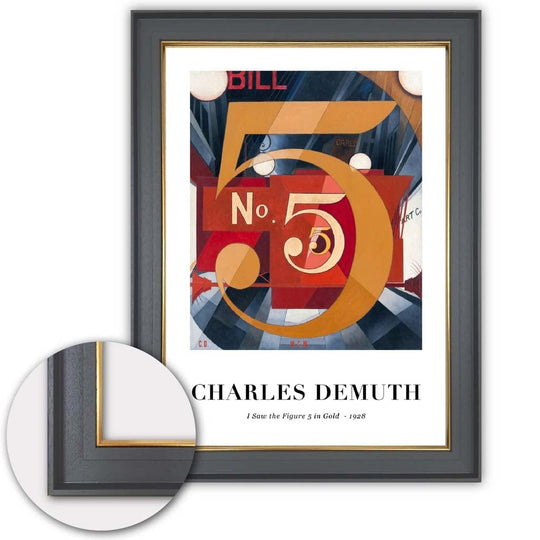 Charles Demuth Taideprintti Hahmon 5 - Moderni Sisustustyylinen Taideteos 6