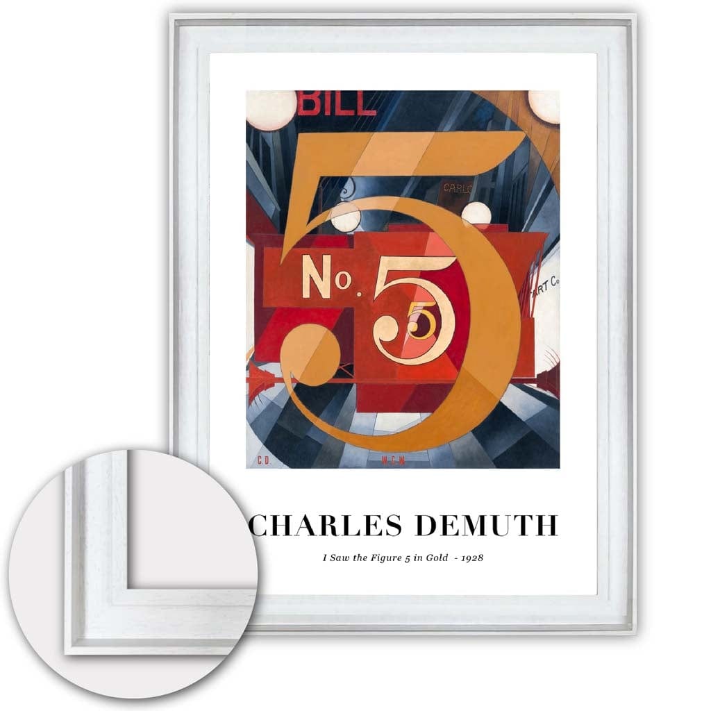 Charles Demuth Taideprintti Hahmon 5 - Moderni Sisustustyylinen Taideteos 7