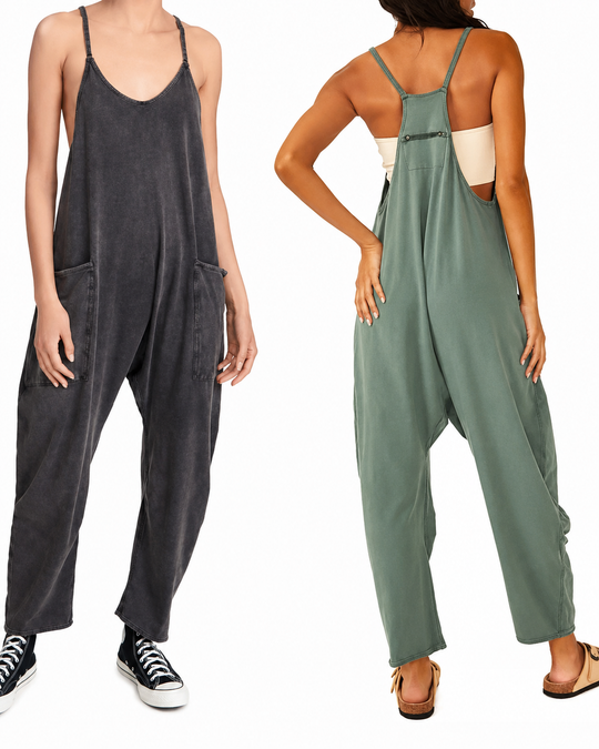 Naisten Rento Jumpsuit Kevyellä Ja Mukavalla Mallilla