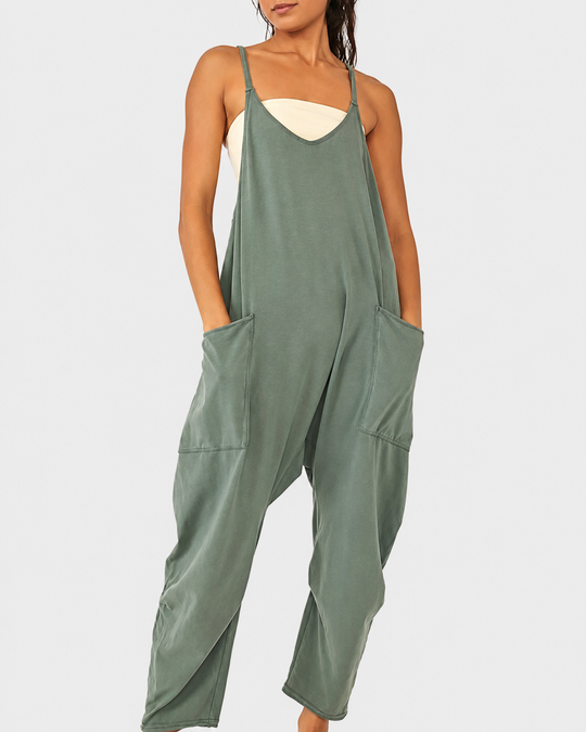 Naisten Rento Jumpsuit Kevyellä Ja Mukavalla Mallilla