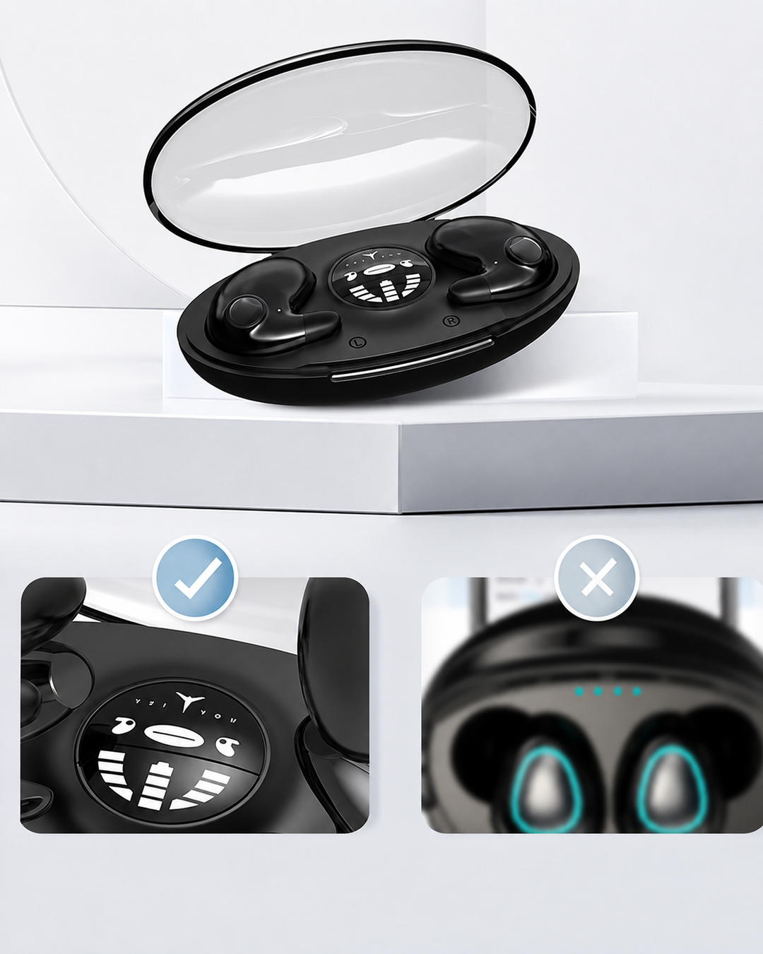 Langattomat Kuulokkeet Bluetooth 5.3 Melunvaimennuksella Kevyt Muotoilu
