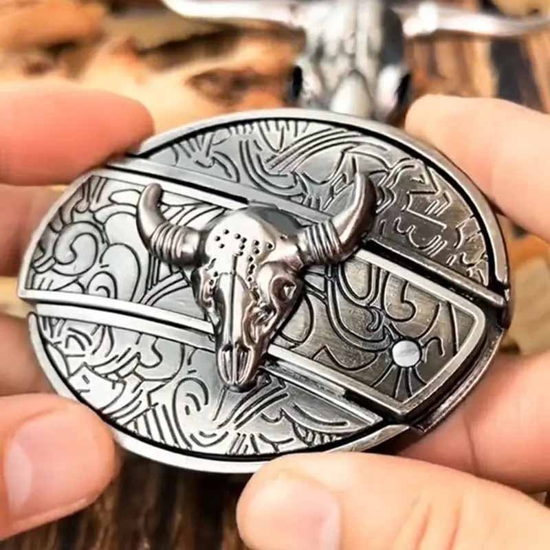 Cowboys-vyön solki Metallinen Soikea 0