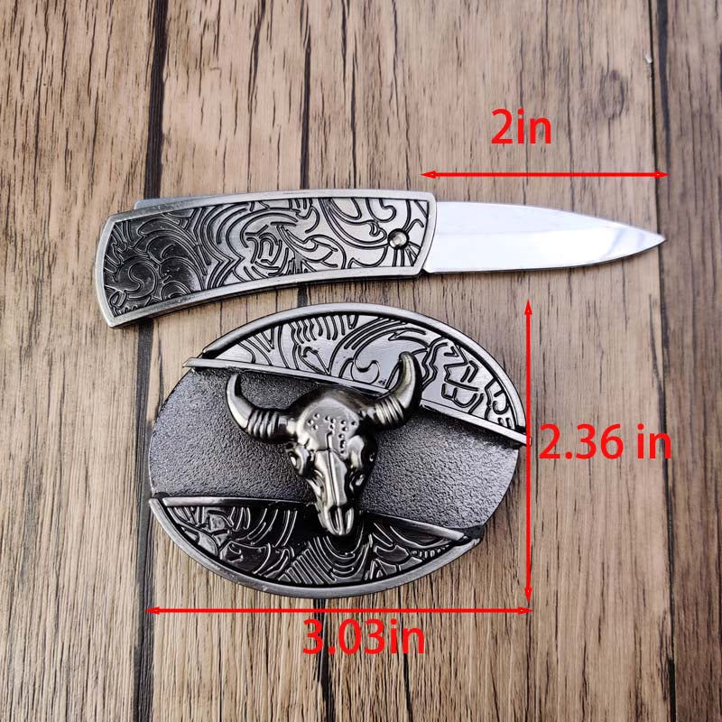 Cowboys-vyön solki Metallinen Soikea 2