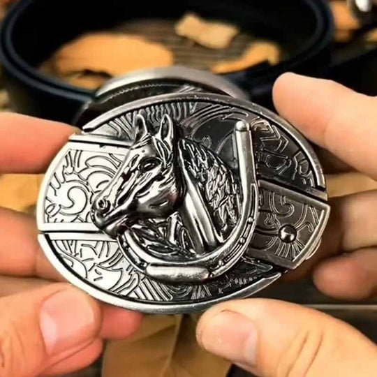 Cowboys-vyön solki Metallinen Soikea 23