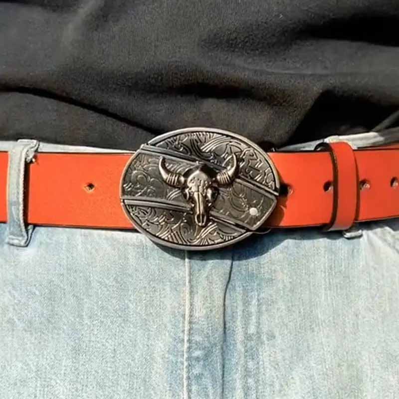 Cowboys-vyön solki Metallinen Soikea 4