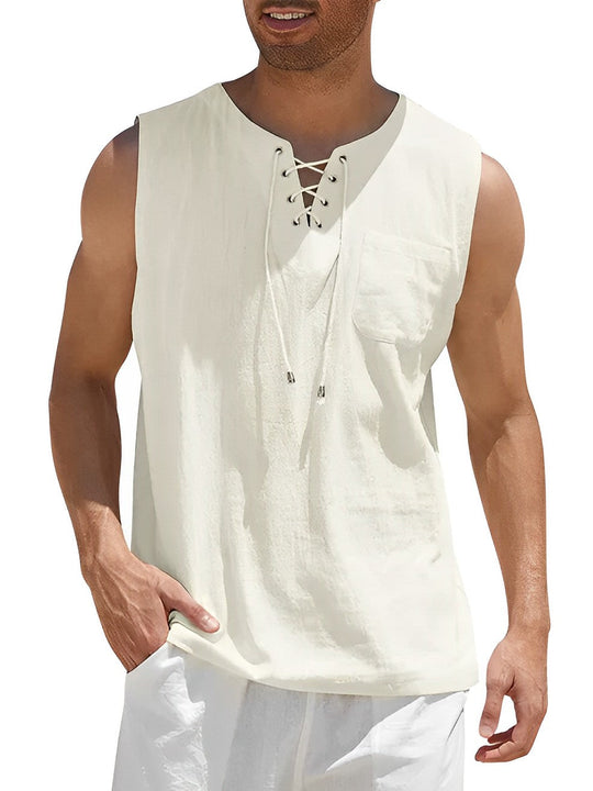 Variant image for Miesten Tanktop Yksinkertainen Hengittävä Puuvilla-37