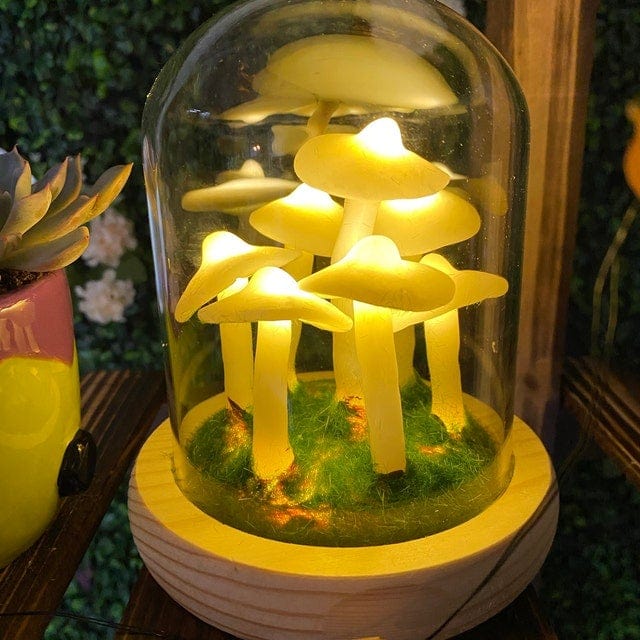 DIY LED Pöytälamppu Sieni Muotoilu Luovuus Valaistus 2
