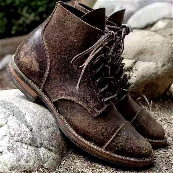 Variant image for Miesten Bootsit Korkealaatuisesta Nahasta Tyylikkäät Saappaat-18