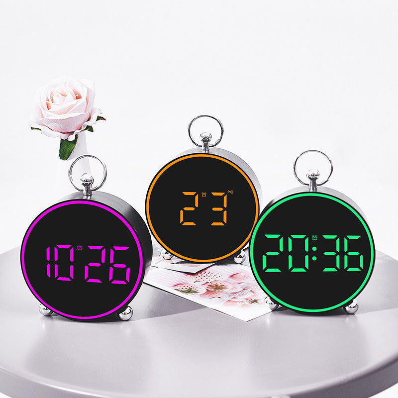 Digitaalinen Herätyskello LED-näytöllä Moderni Design Miehille ja Naisille 3