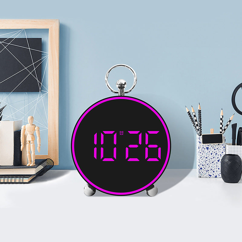 Digitaalinen Herätyskello LED-näytöllä Moderni Design Miehille ja Naisille 4