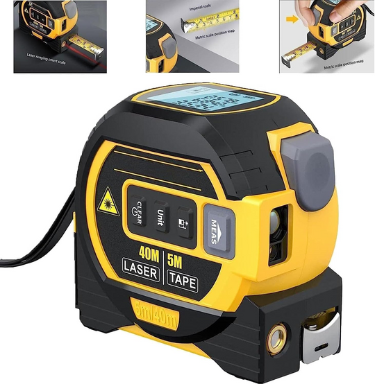 Digitaalinen Mittanauha Laserteknologialla 3-in-1 Toiminnolla 3