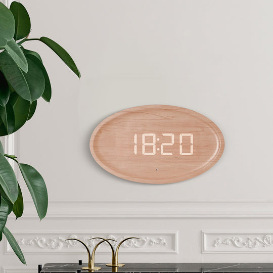 Digitaalinen seinäkello moderni minimalistinen muotoilu 1