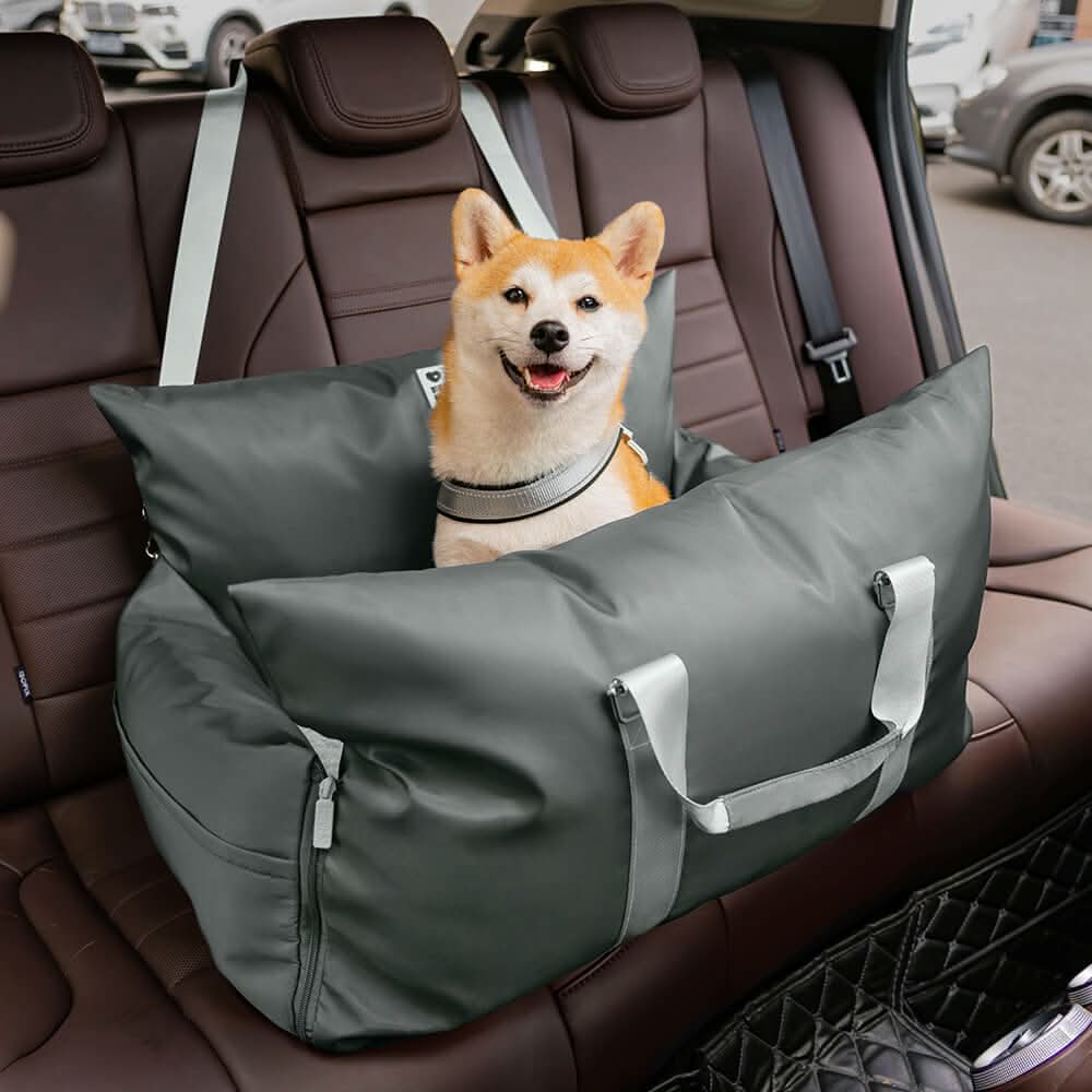 Dog Car Seat Bed with Safety Belt 15