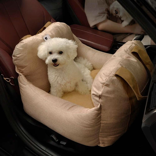 Dog Car Seat Bed with Safety Belt 2