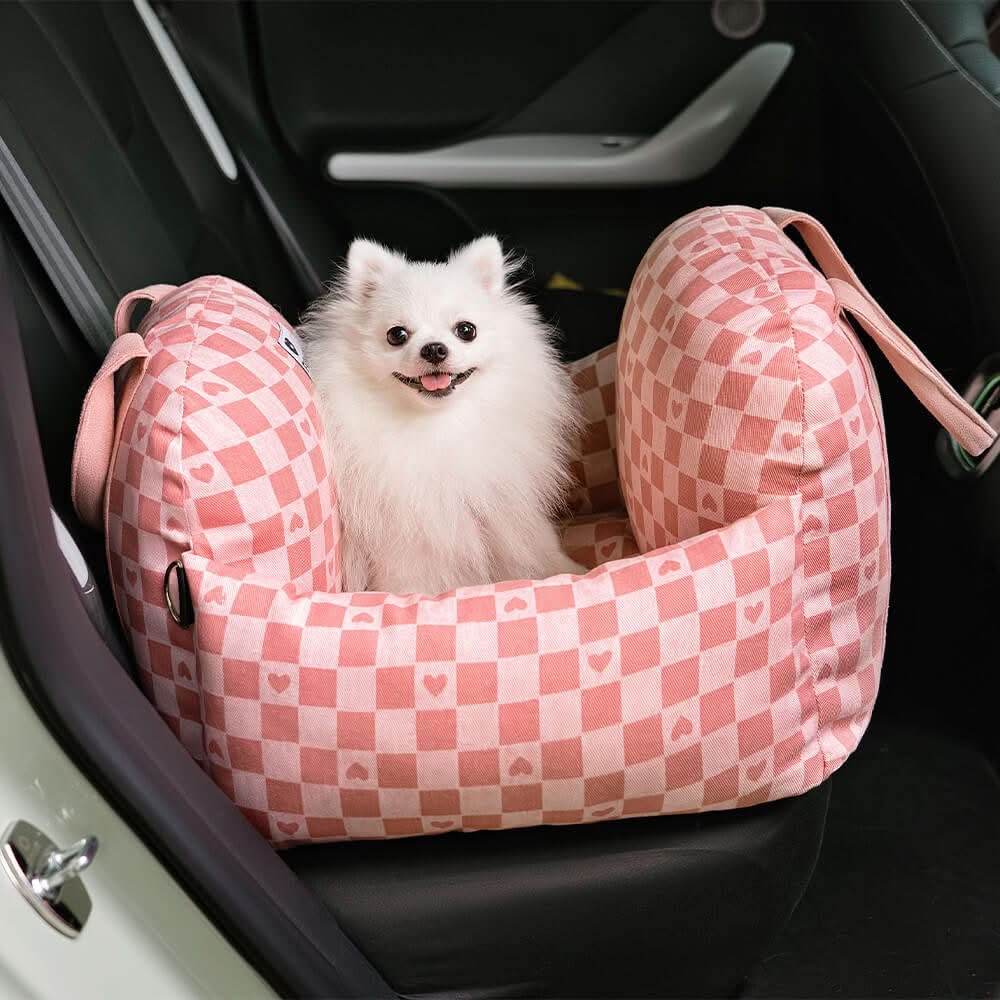 Dog Car Seat Bed with Safety Belt 20
